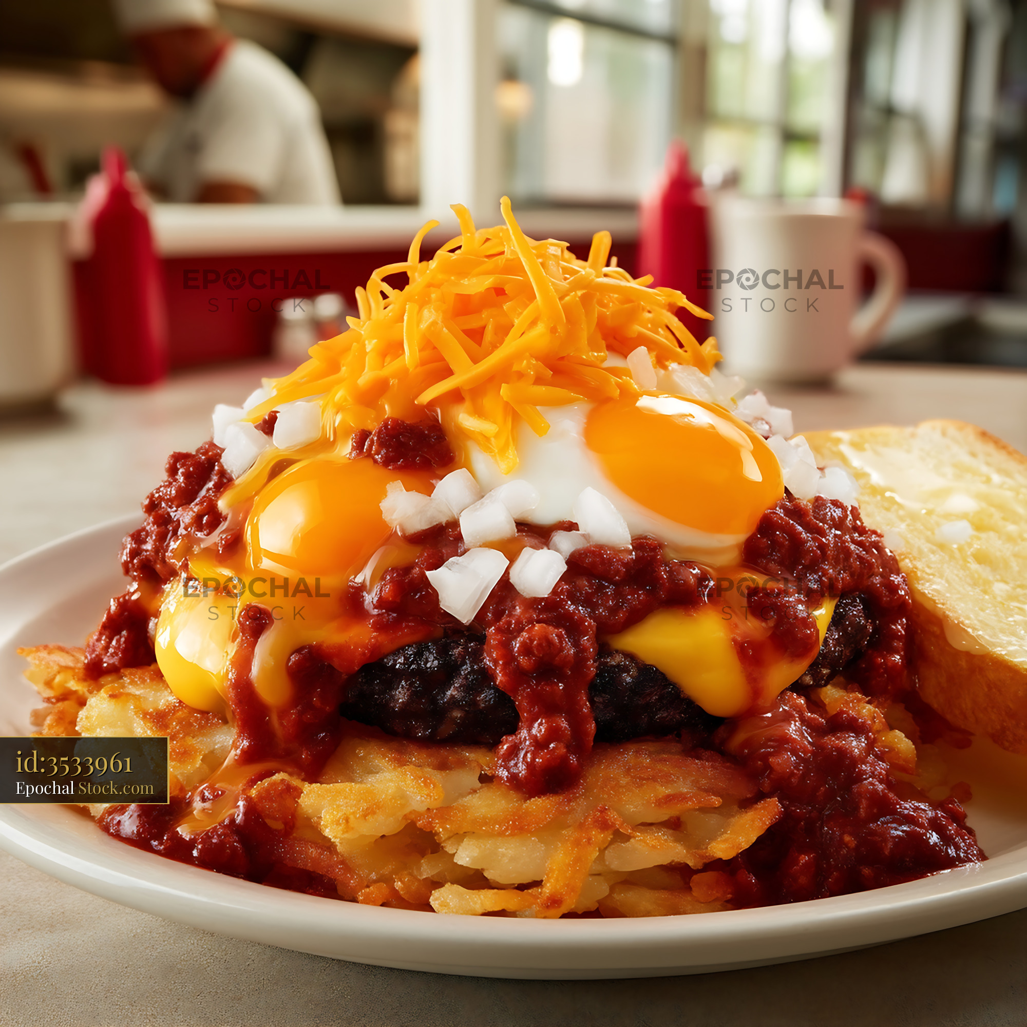 St. Louis Slinger: Classic Diner Breakfast - stock photo
