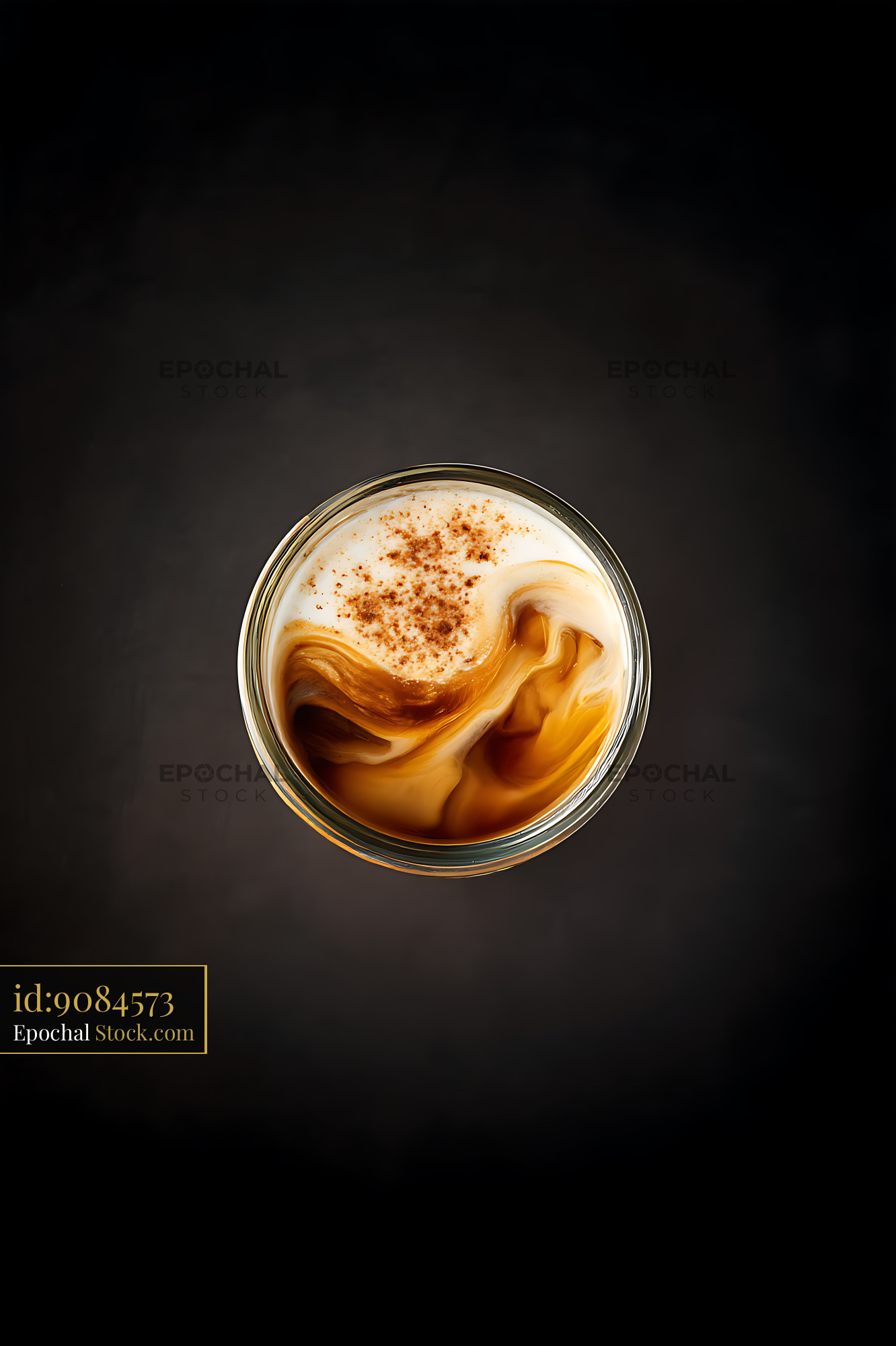 Affogato Coffee Drink With Cinnamon - stock photo