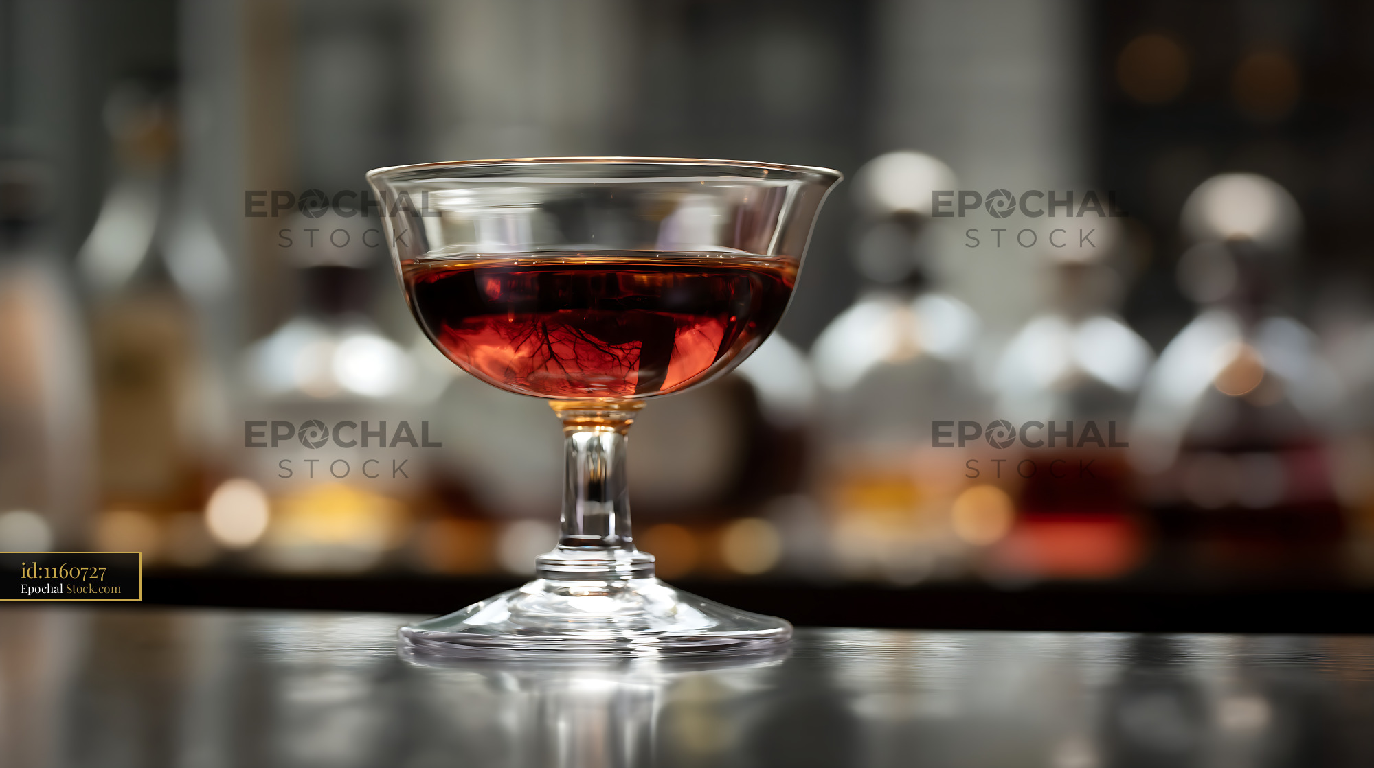 Bushwick Cocktail Served in Coupe Glass - stock photo