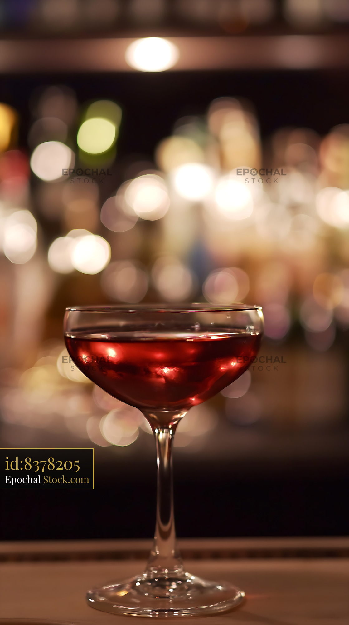 Bushwick Cocktail Served in Elegant Coupe - stock photo