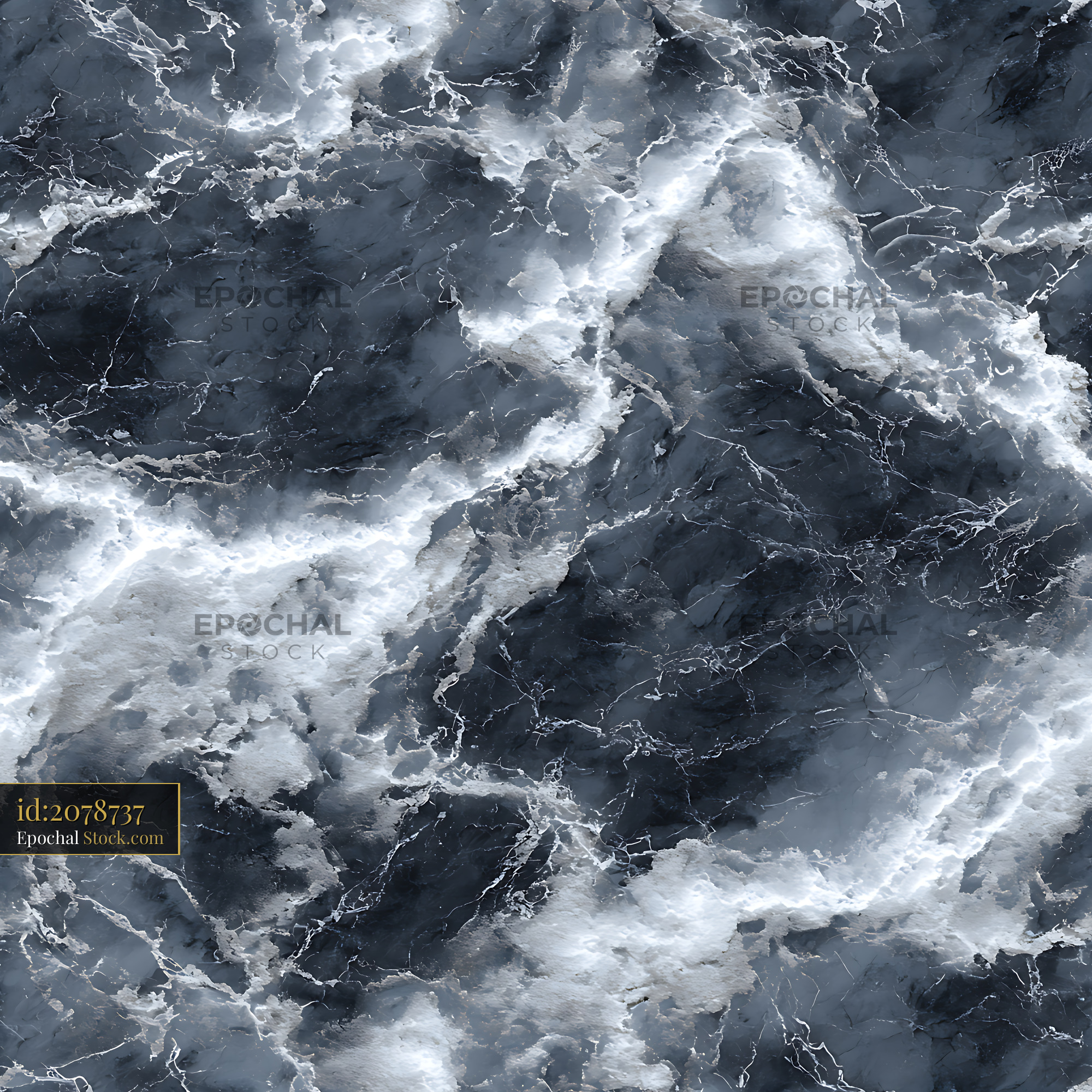 Dark Slate Marble Stone Texture Seamless Pattern - stock photo