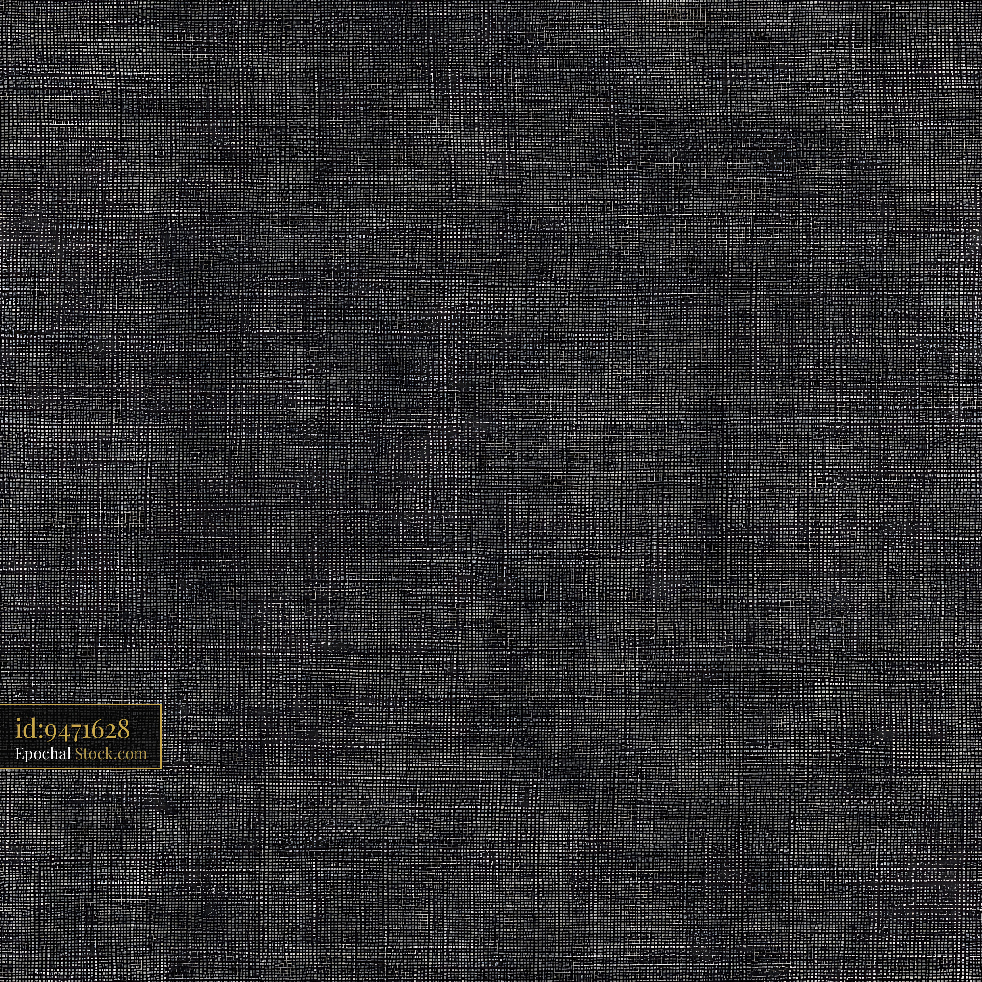 Charcoal Grey Faux Linen Weave Seamless Pattern - stock photo