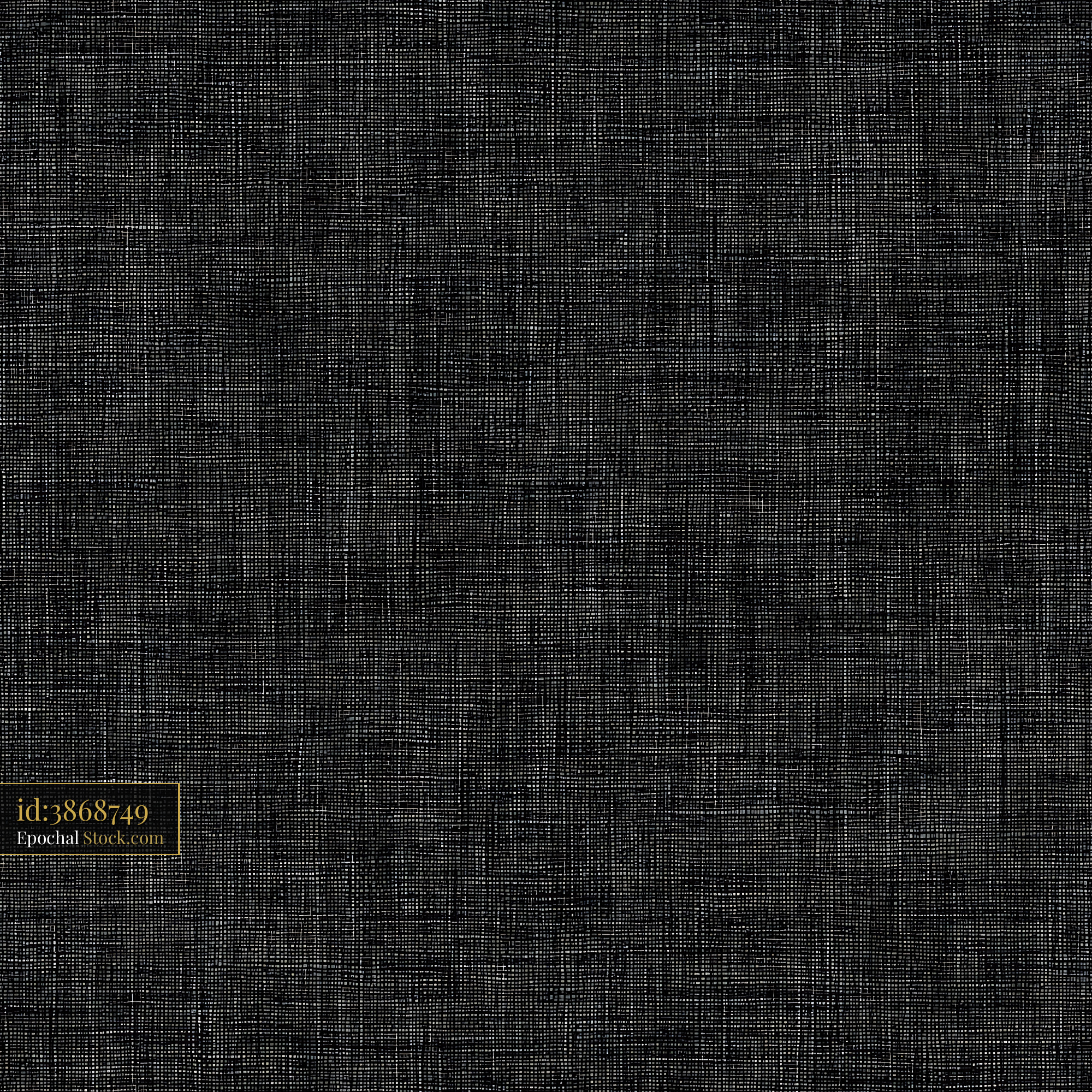 Charcoal Black Linen Texture Seamless Pattern - stock photo