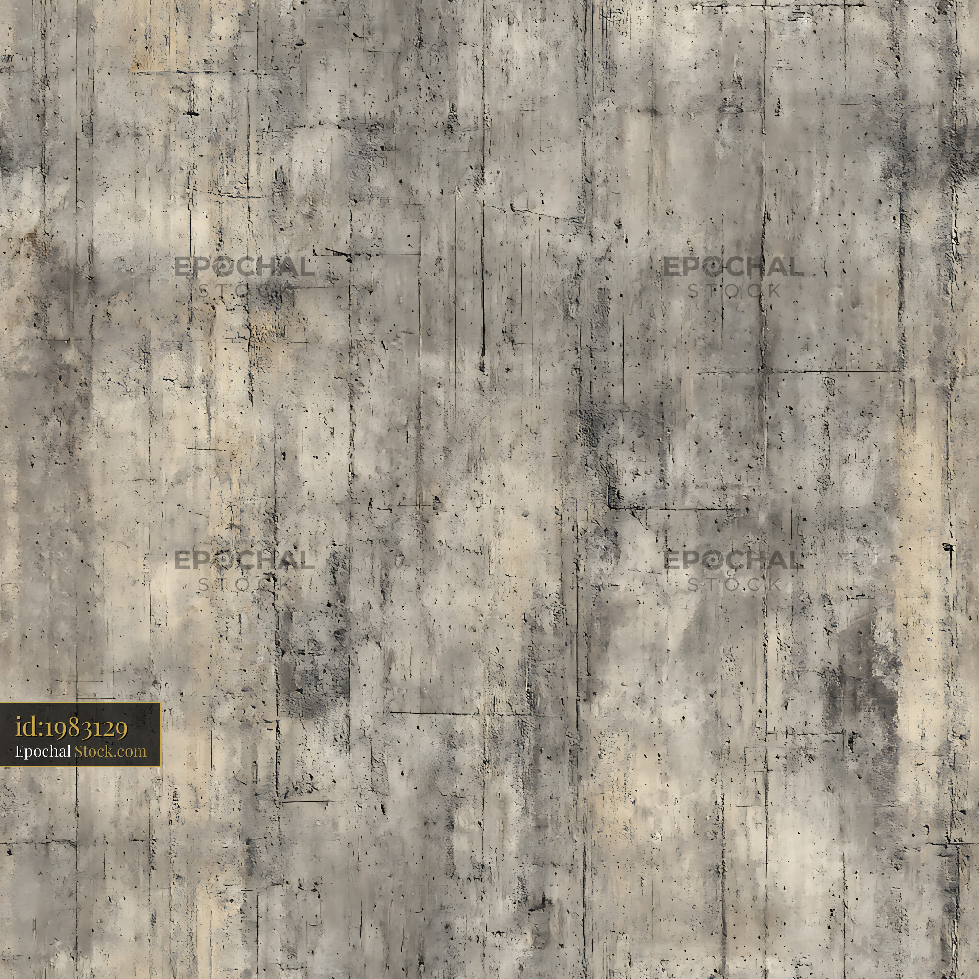 Concrete Texture Distressed Grey Seamless Pattern - stock photo