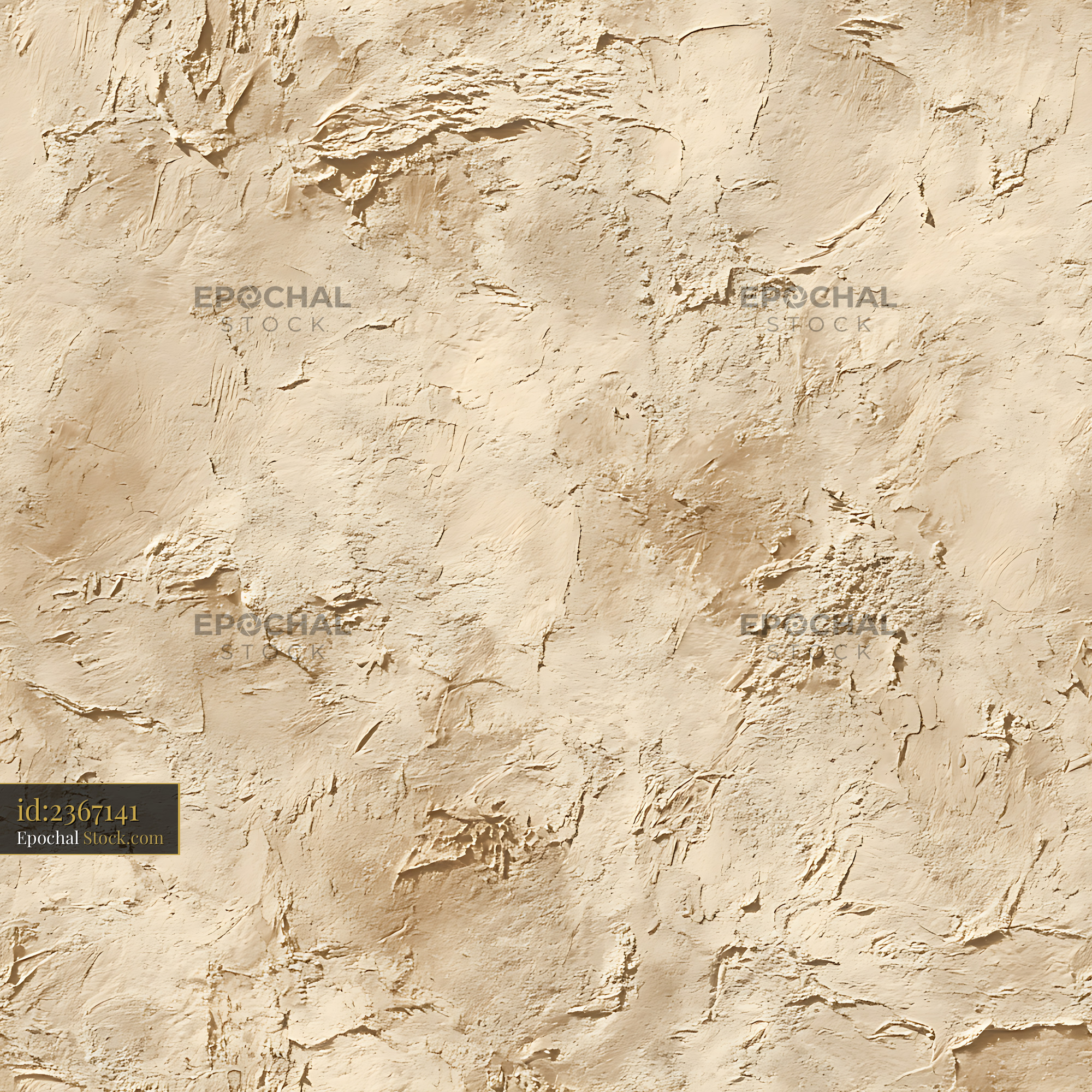 Textured Beige Stucco Wall Seamless Pattern - stock photo