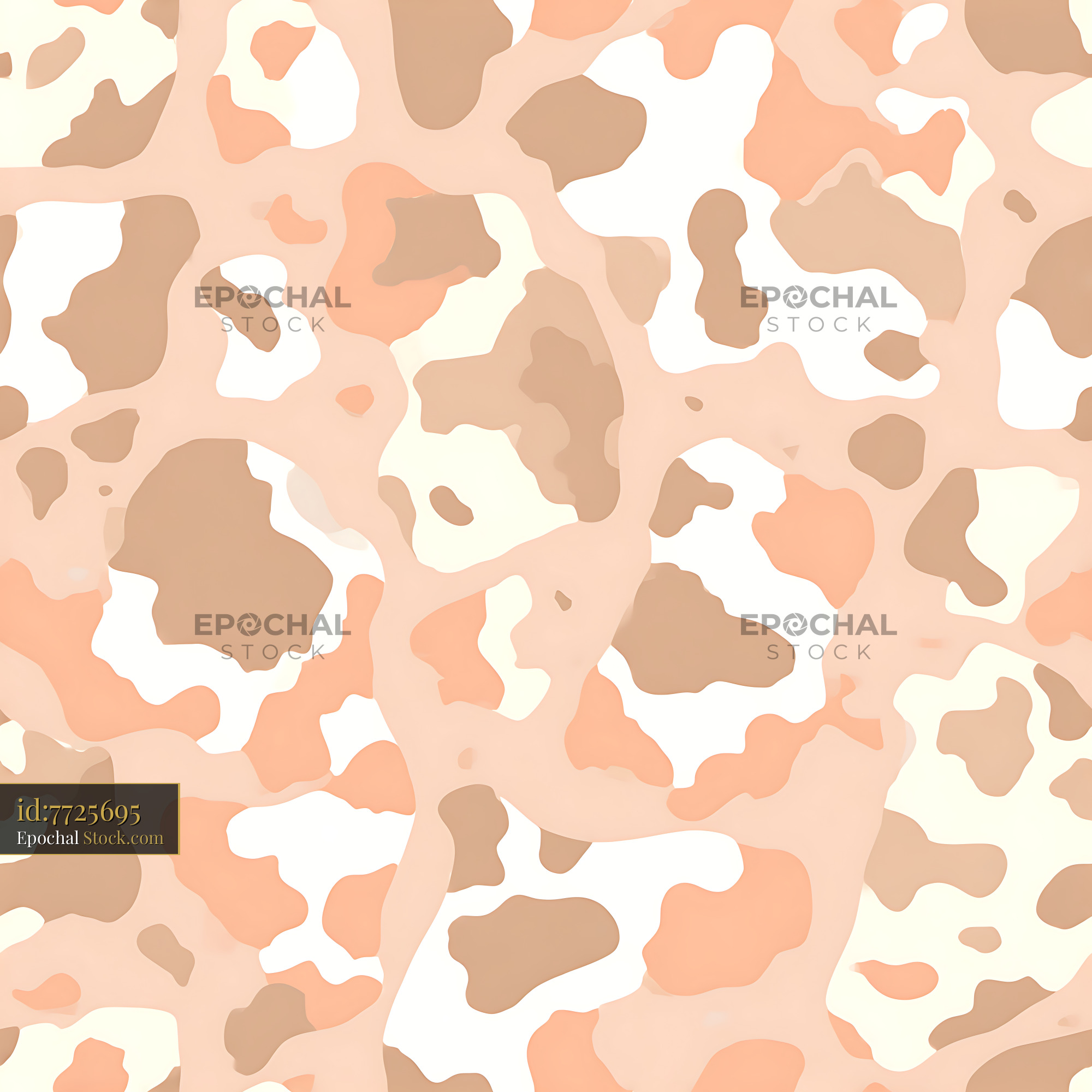 Neutral Earthy Organic Shapes Seamless Pattern - stock photo