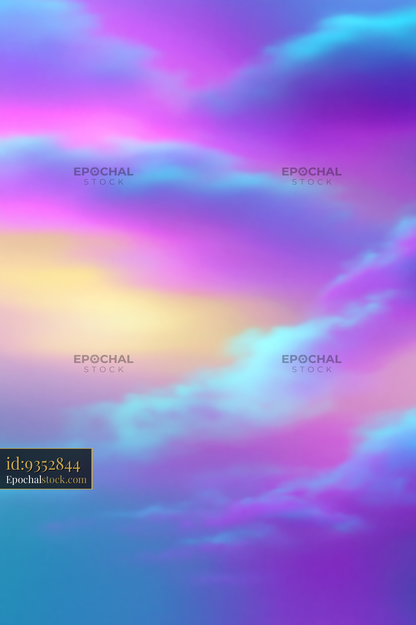 Watermarked full-resolution preview of Colorful sky with pink and purple clouds during sunset