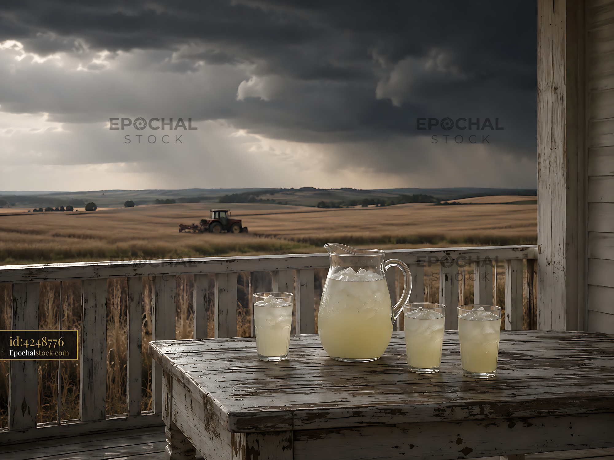 Watermarked full-resolution preview of Lemonade on the porch during a stormy afternoon