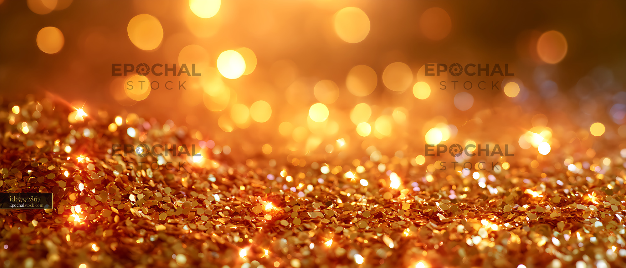 Watermarked full-resolution preview of Warm golden glitter sparkle background
