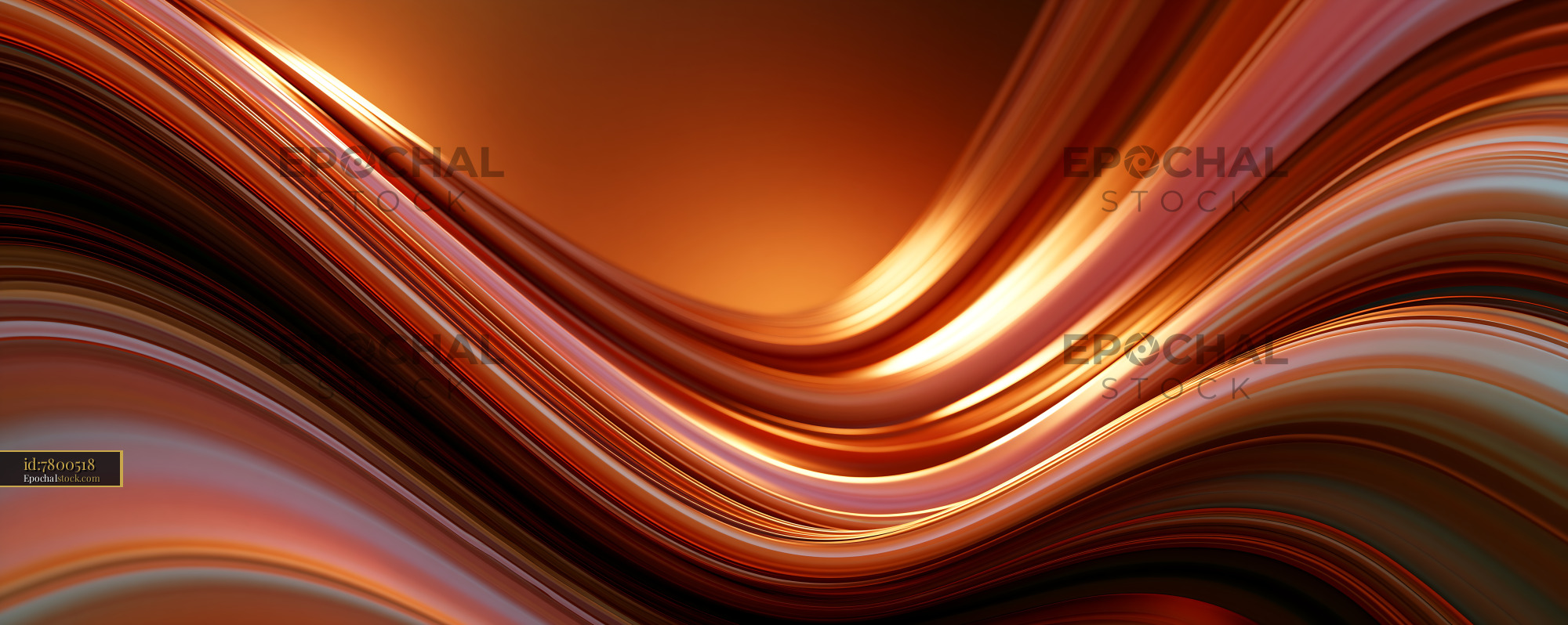 Watermarked full-resolution preview of Abstract waves in warm colors