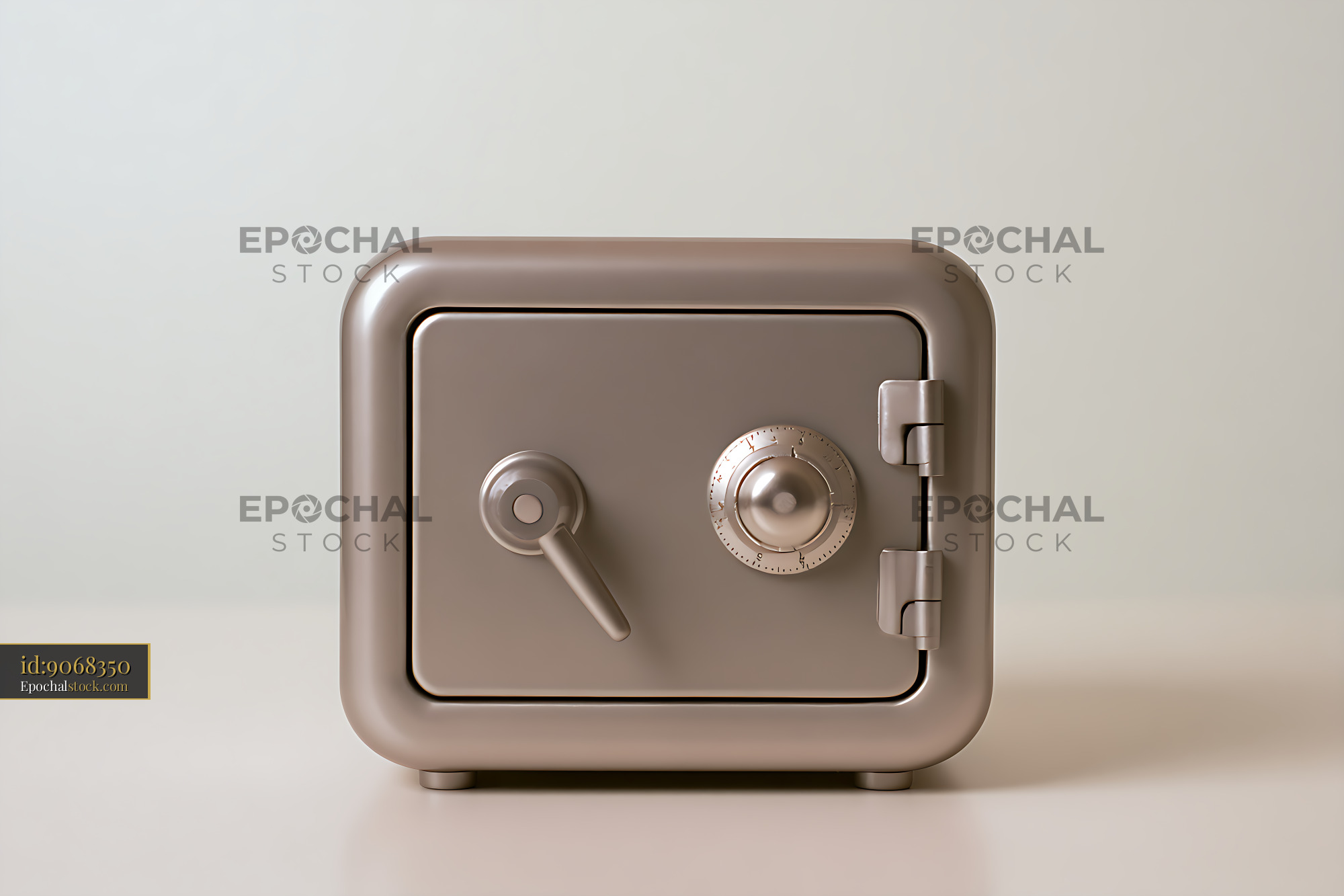 Watermarked full-resolution preview of Minimal closed security safe with combination dial