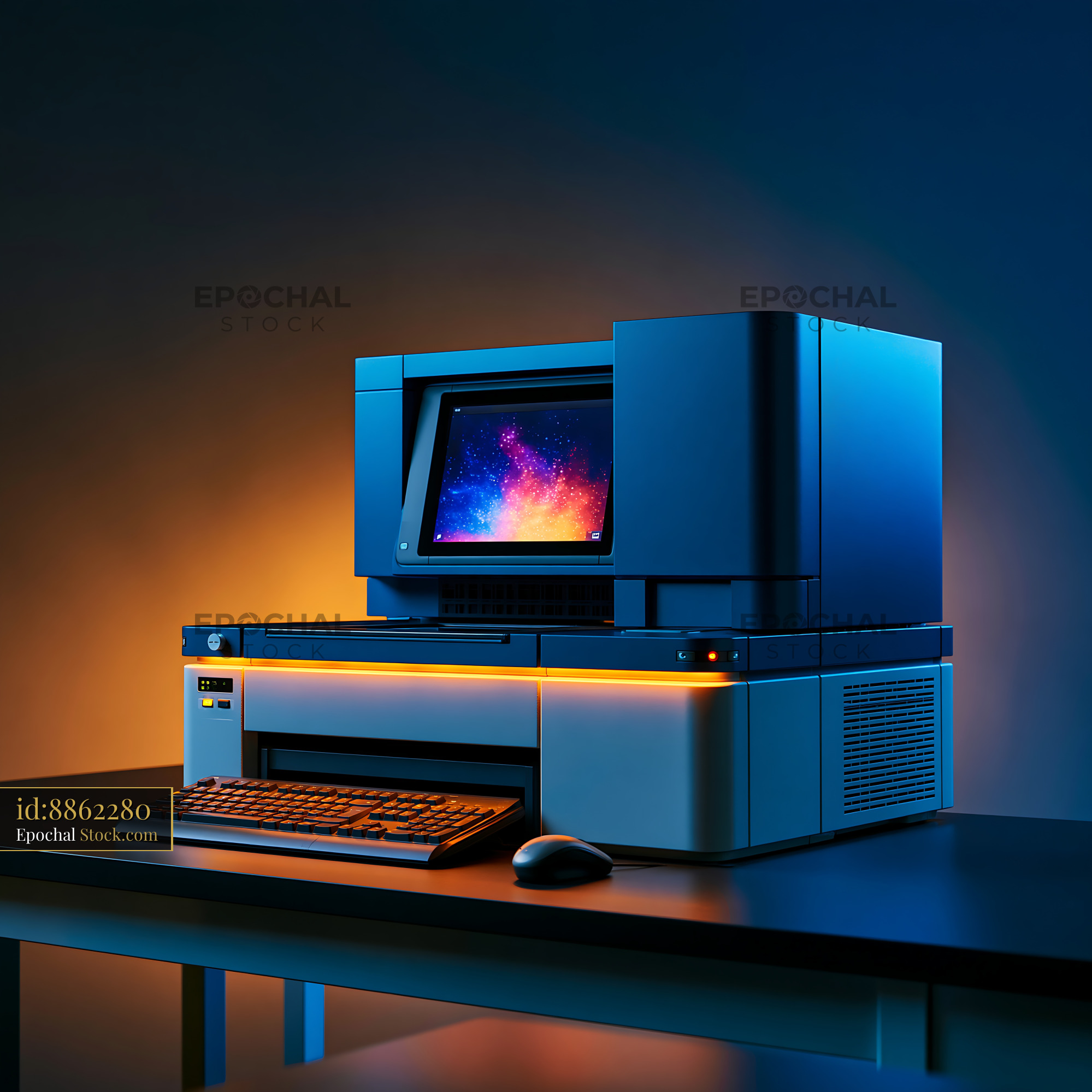 Scientific analyzer for dynamic light scattering protein aggregation - stock photo