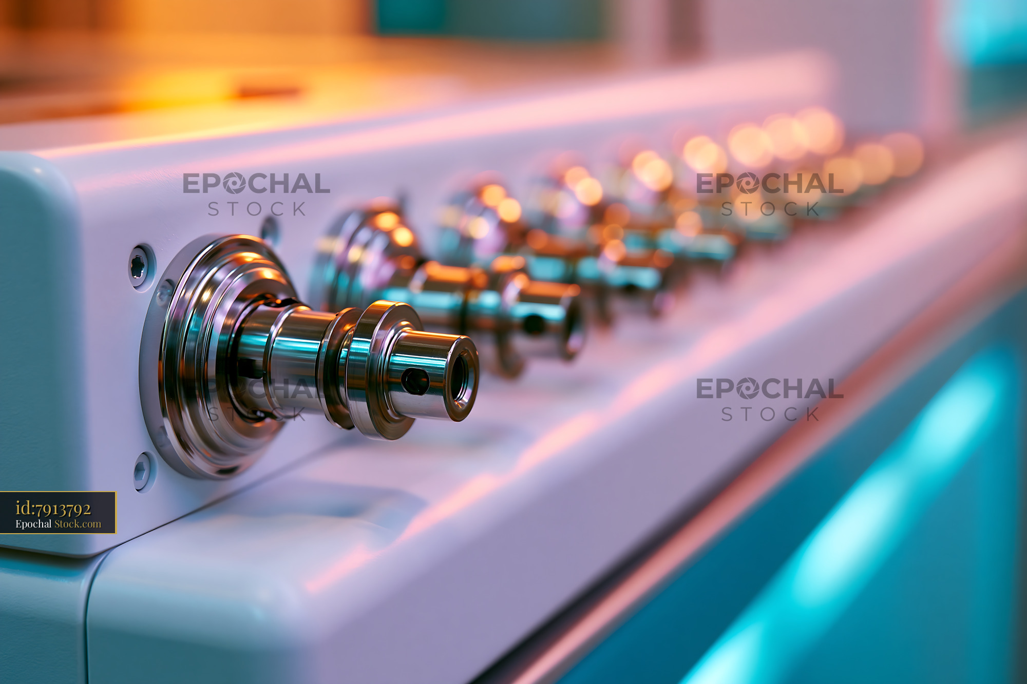 Precision laboratory instrument for lanthanide metal isotope labeling - stock photo