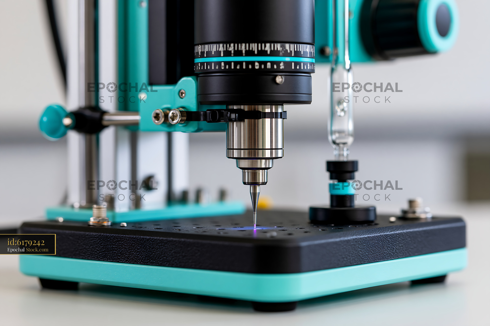 Automated perforated patch clamp recording system in a laboratory - stock photo