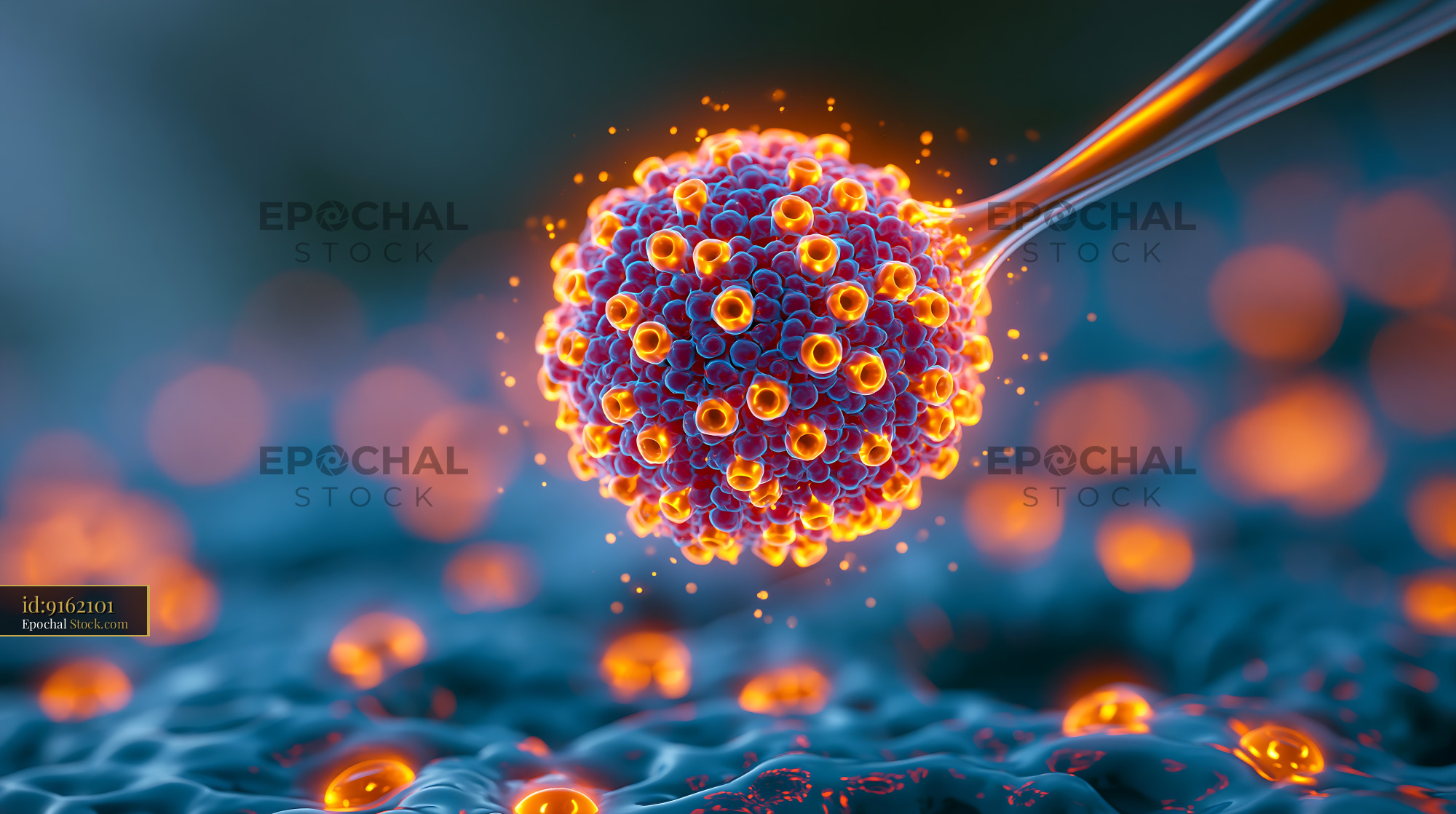 Automated patch clamp workstation recording from a single cell - stock photo