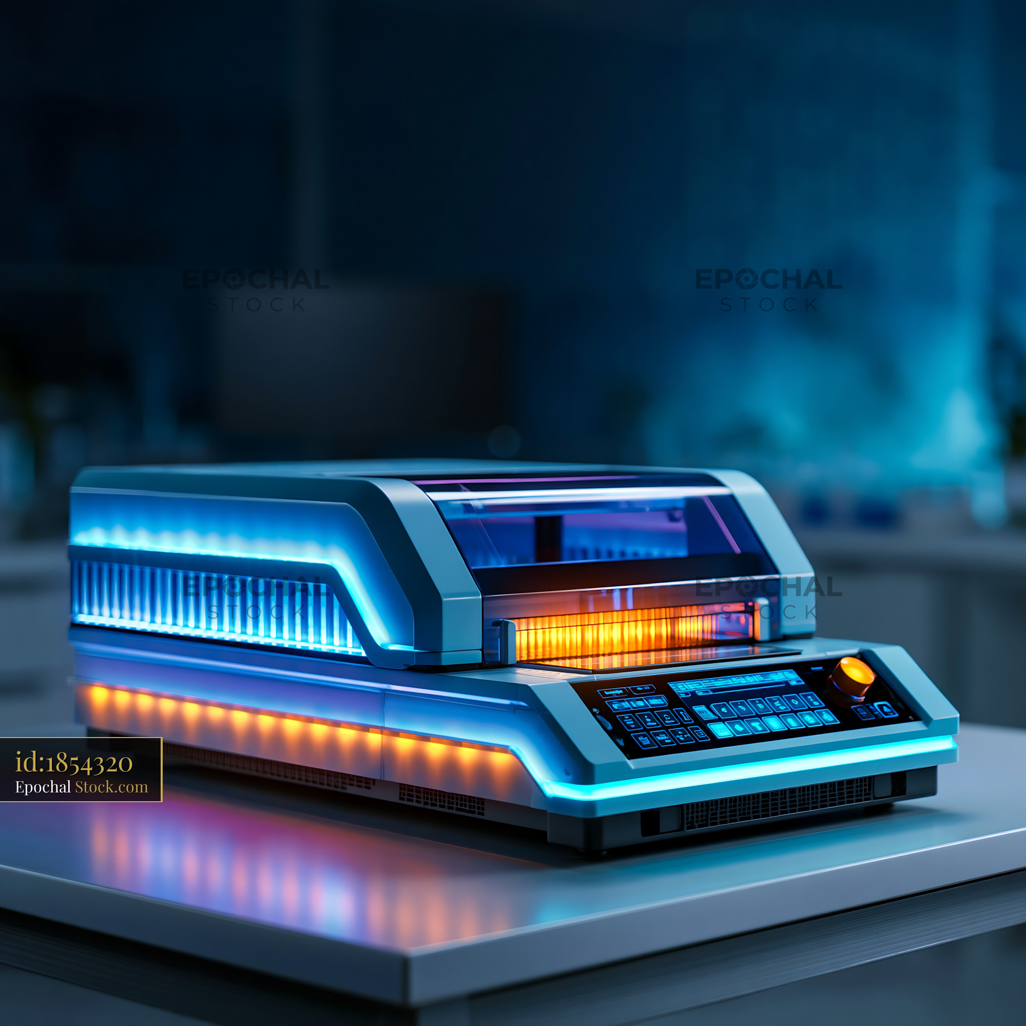 Advanced laboratory device for cas12b mediated nucleic acid detection - stock photo