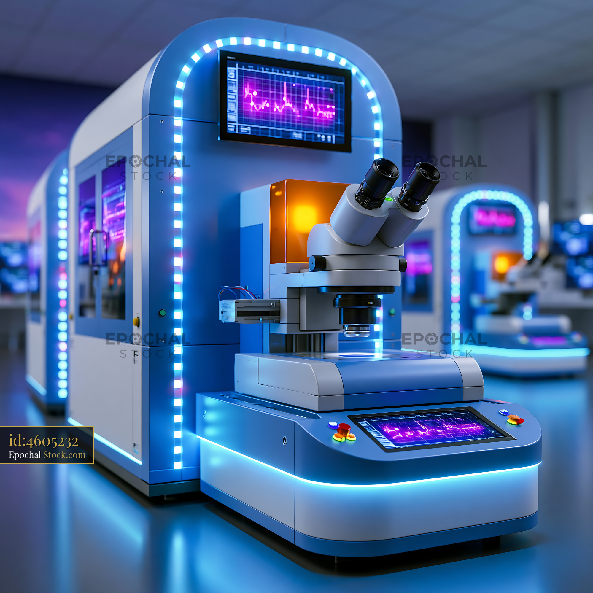 Automated system for fragment based lead discovery screening in a lab - stock photo