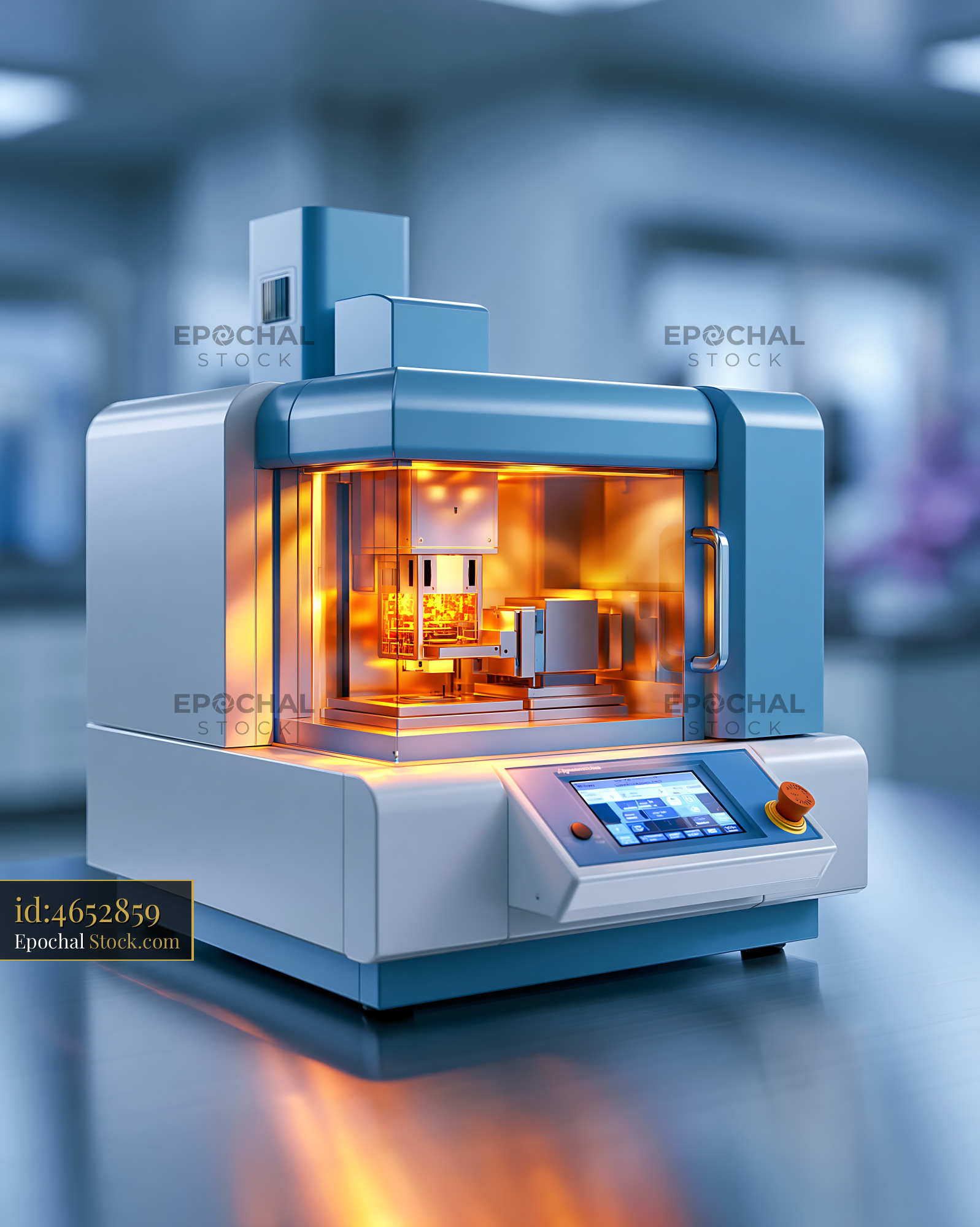 Modern laboratory analyzer for dynamic light scattering protein resear - stock photo