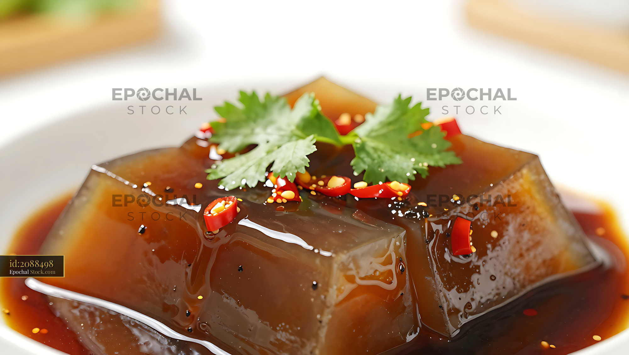 Traditional Fujian Xian Cao Rou with fresh chili and cilantro - stock photo