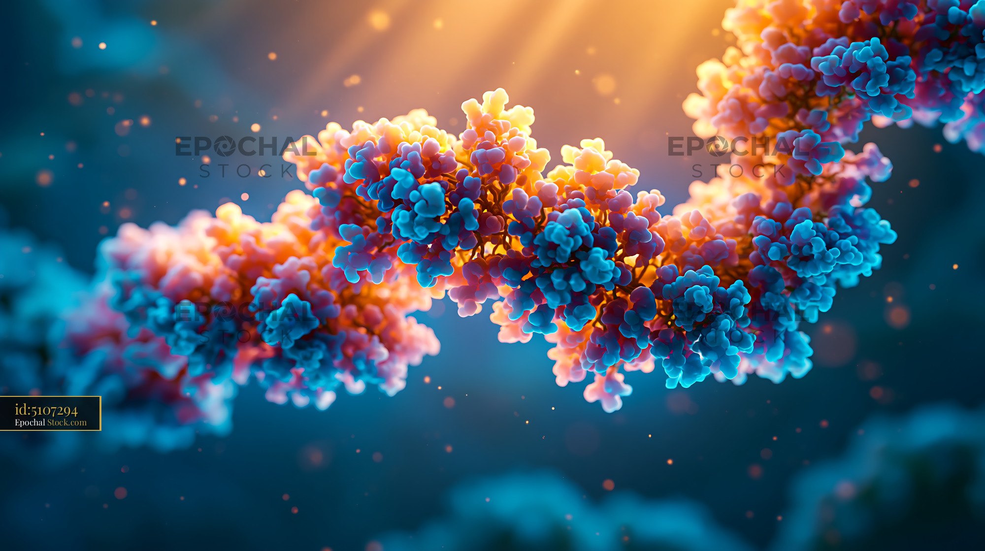 Molecular structure of a scintillation proximity assay bead plate - stock photo