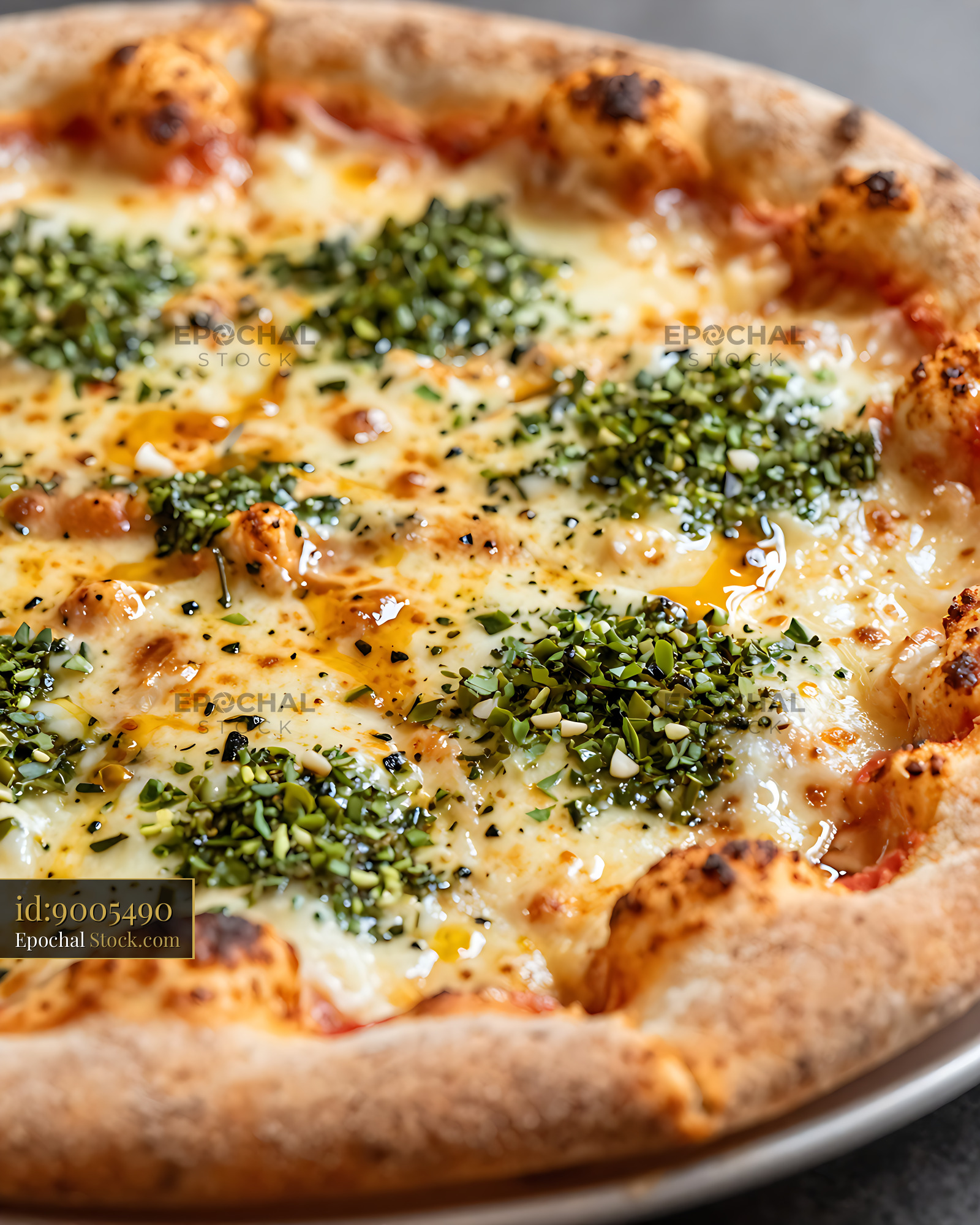 Freshly baked Colorado mountain pie with thick crust and herbs