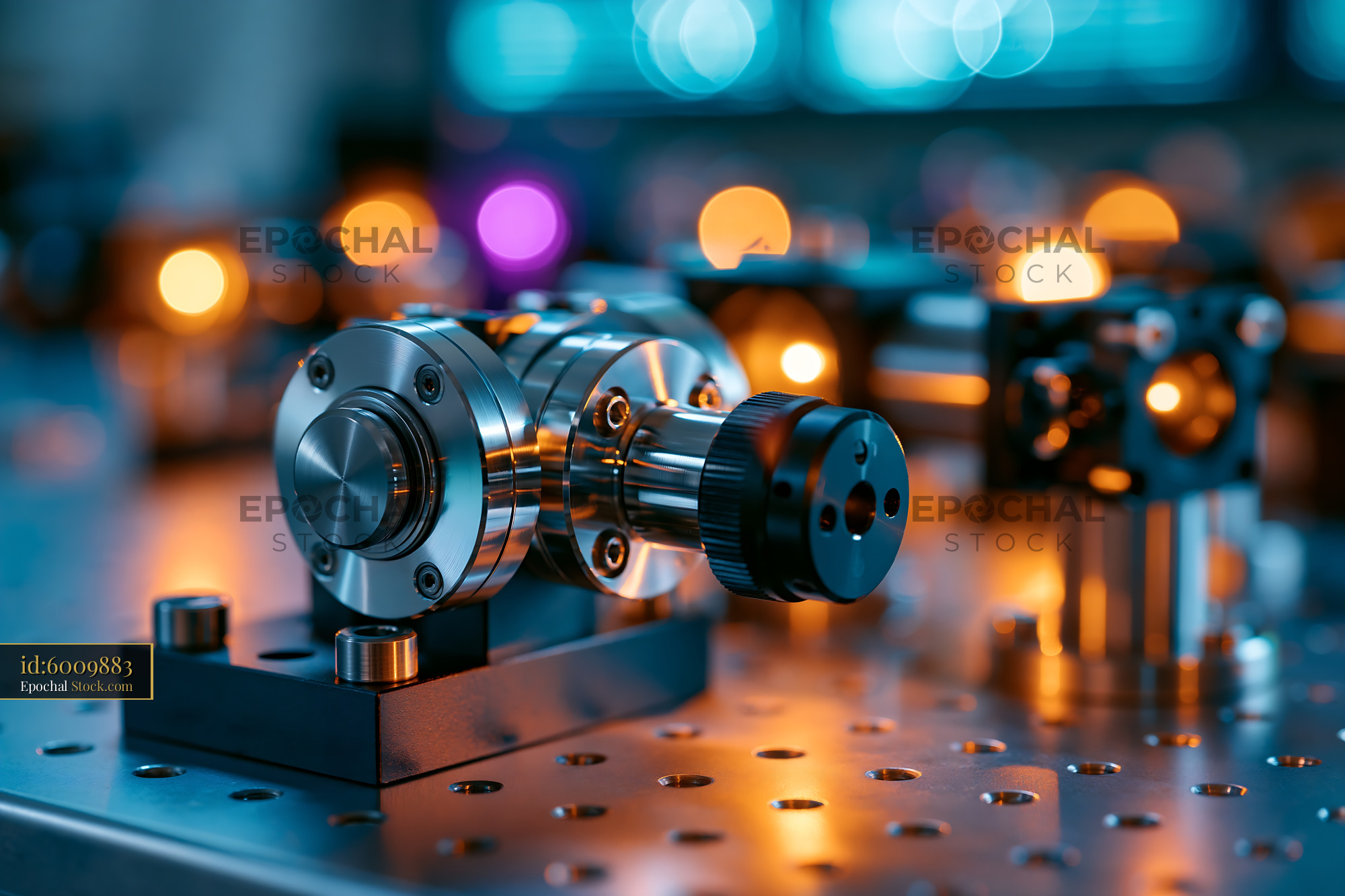 Precision optical components for sum frequency generation spectroscopy - stock photo