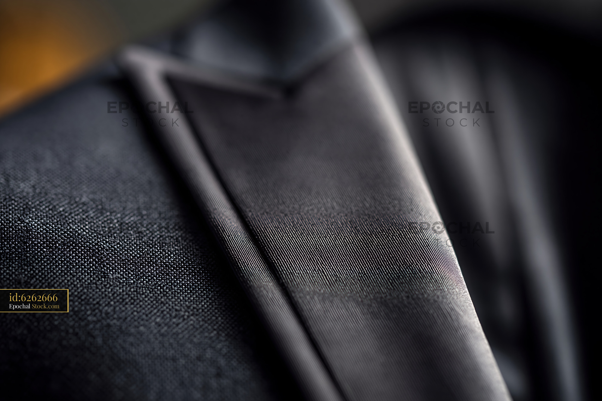 Close up of a black tuxedo jacket hanging on a dressing room hook - stock photo