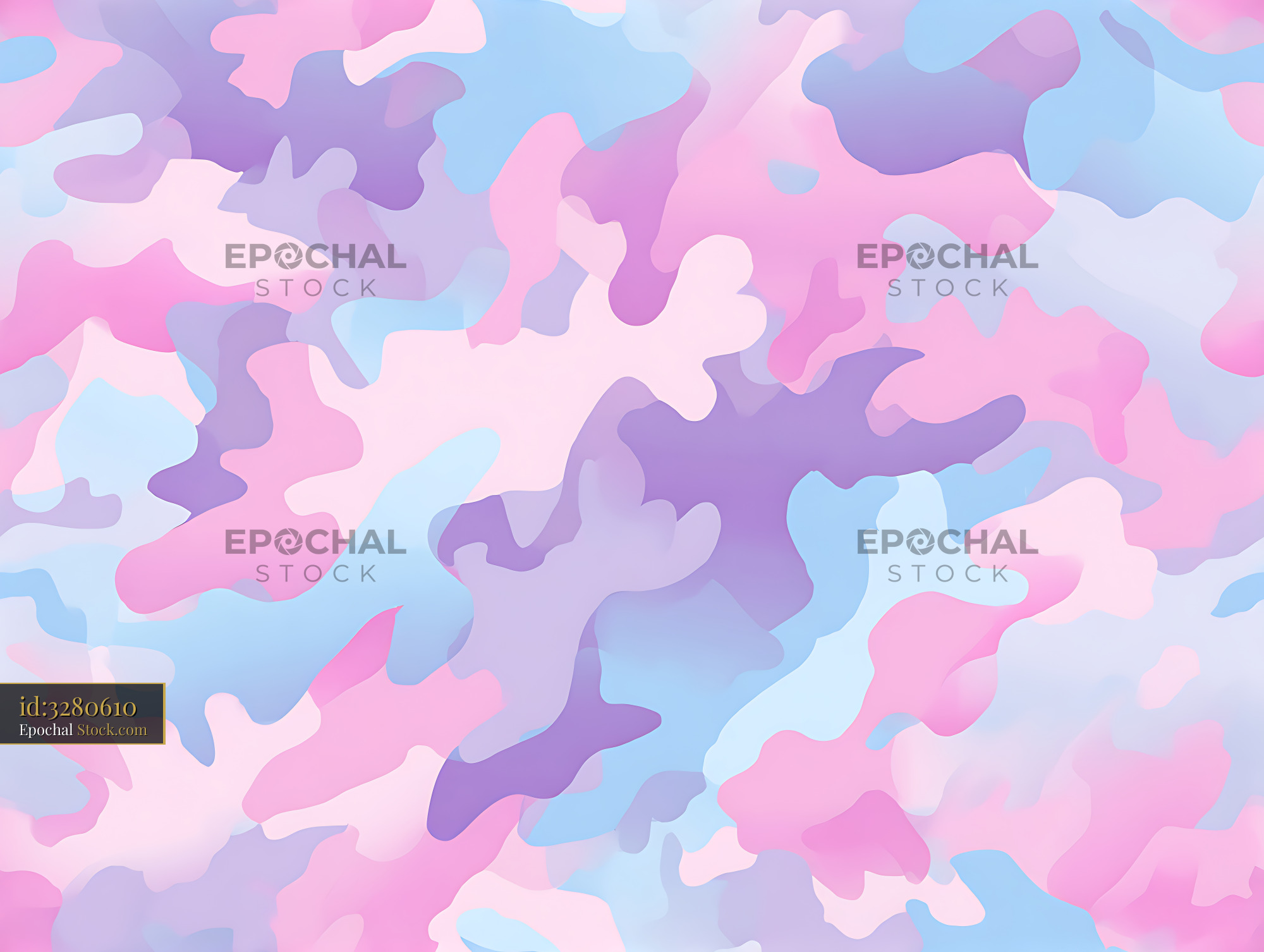 Pastel Pink and Lavender Camo Seamless Pattern - stock photo